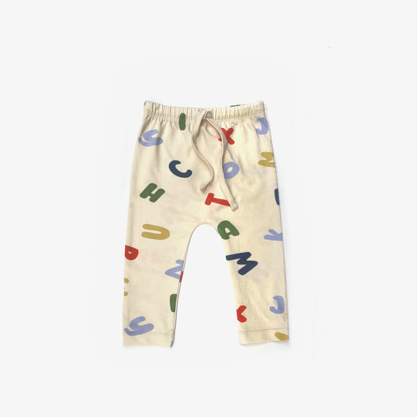 Roll-up simple pants - Alphabet - The Rest