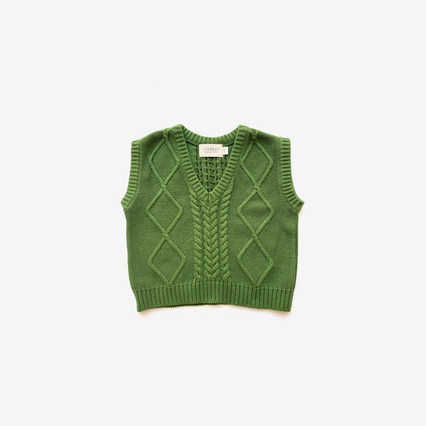 Cable Vest - Clover - The Rest