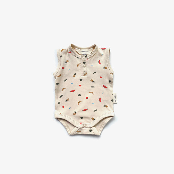 Henley Bodysuit - Fruit + Vege - The Rest