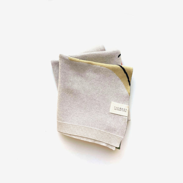 Organic Cotton Knit Blanket - Fruit - The Rest