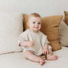 Box Knit Romper - Speckle Oat - The Rest