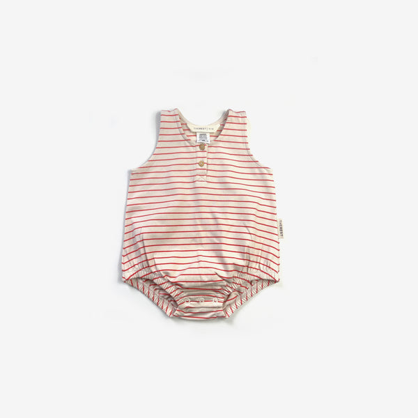 Bubble Onesie - Tigerlily Stripe - The Rest