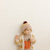 Organic Cotton Chunky Colour Block Beanie - Plum Honey Bubblegum - The Rest