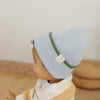 Organic Cotton Rib Beanie - Sky Clover Dip - The Rest