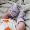Organic Cotton Knit Booties - Lilac - The Rest