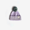 Organic Cotton Knit Beanie - Lilac/Sage - The Rest