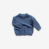 Organic Cotton Knit Jumper - Moody Blue - The Rest