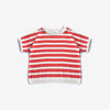 Relaxed Knit Tee - Poppy Stripe - The Rest