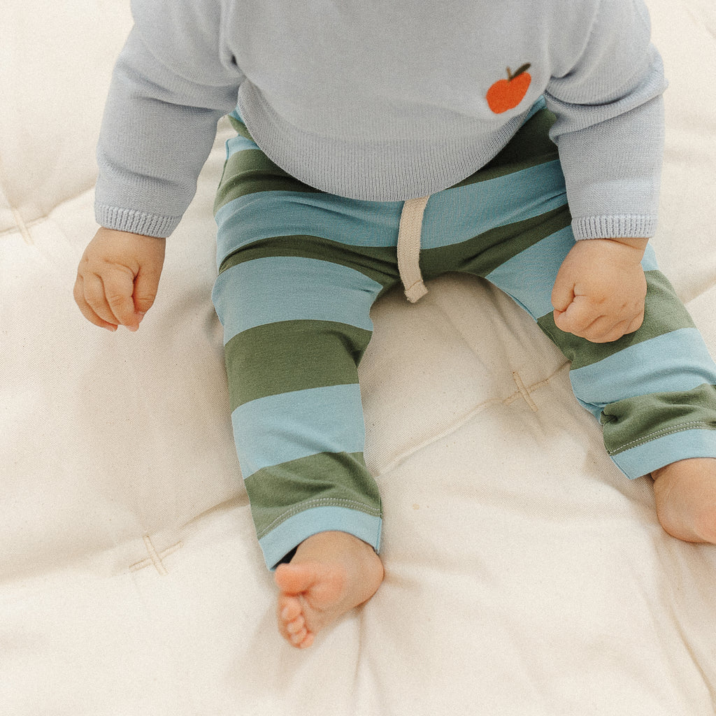 Roll-up simple pants - Rugby Stripe - The Rest