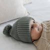 Organic Cotton Chunky Knit Beanie - Sage - The Rest