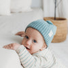 Organic Cotton Knit Beanie - Sky Marle - The Rest