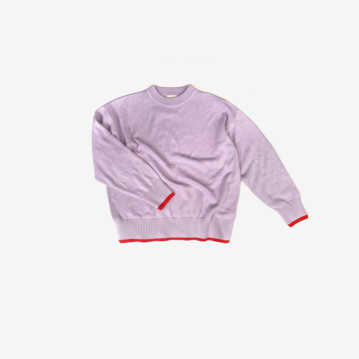 Womens Organic Cotton Jumper - Lilac Dip – The Rest