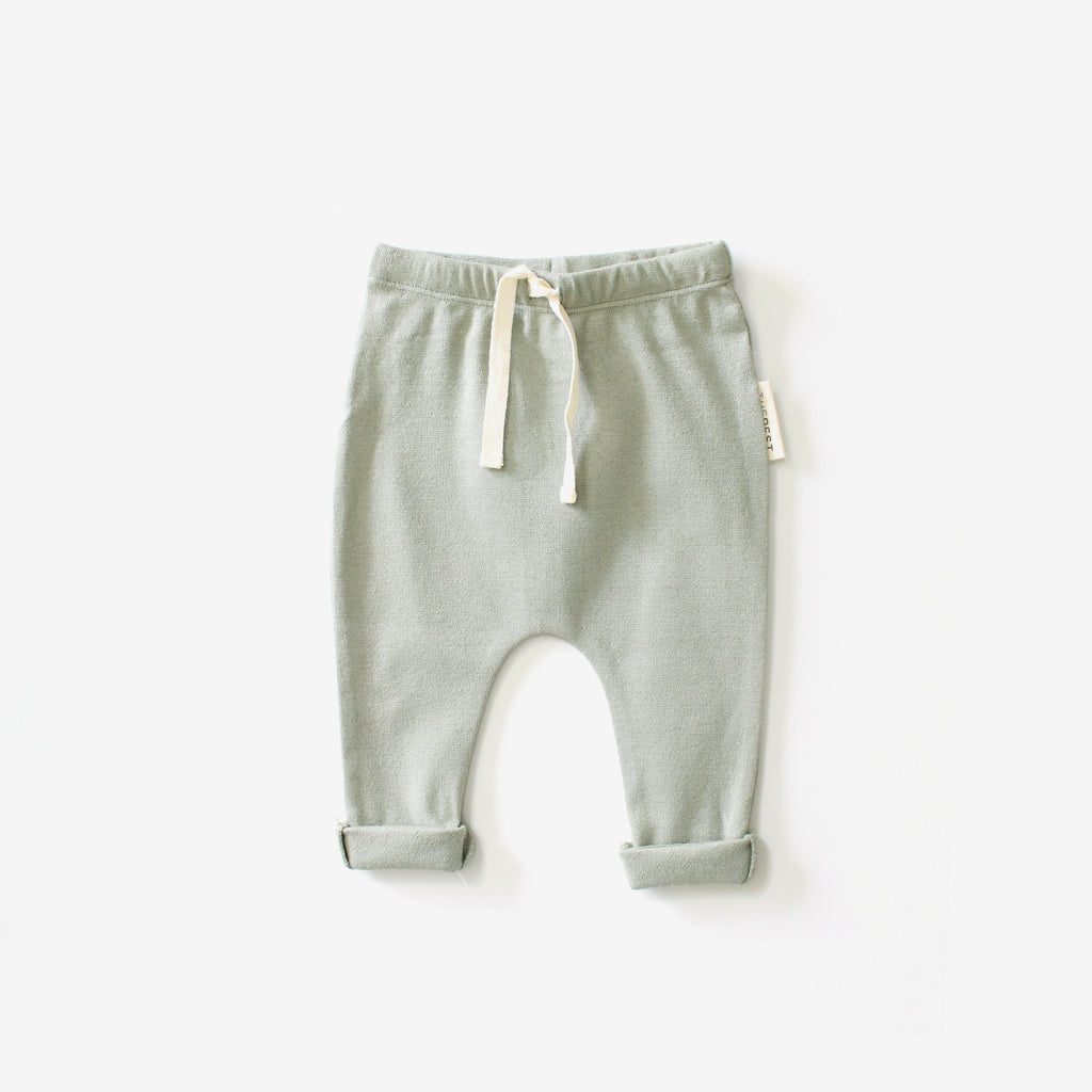 Roll-up simple pants - Sage Pointelle - The Rest