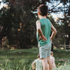 Kids Pj Singlet - Watercress - The Rest